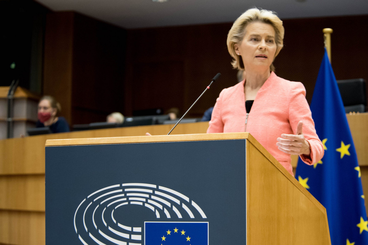 Ursula von der Leyen hlt die Rede zur Lage der Union (Foto: EU-Kommission)