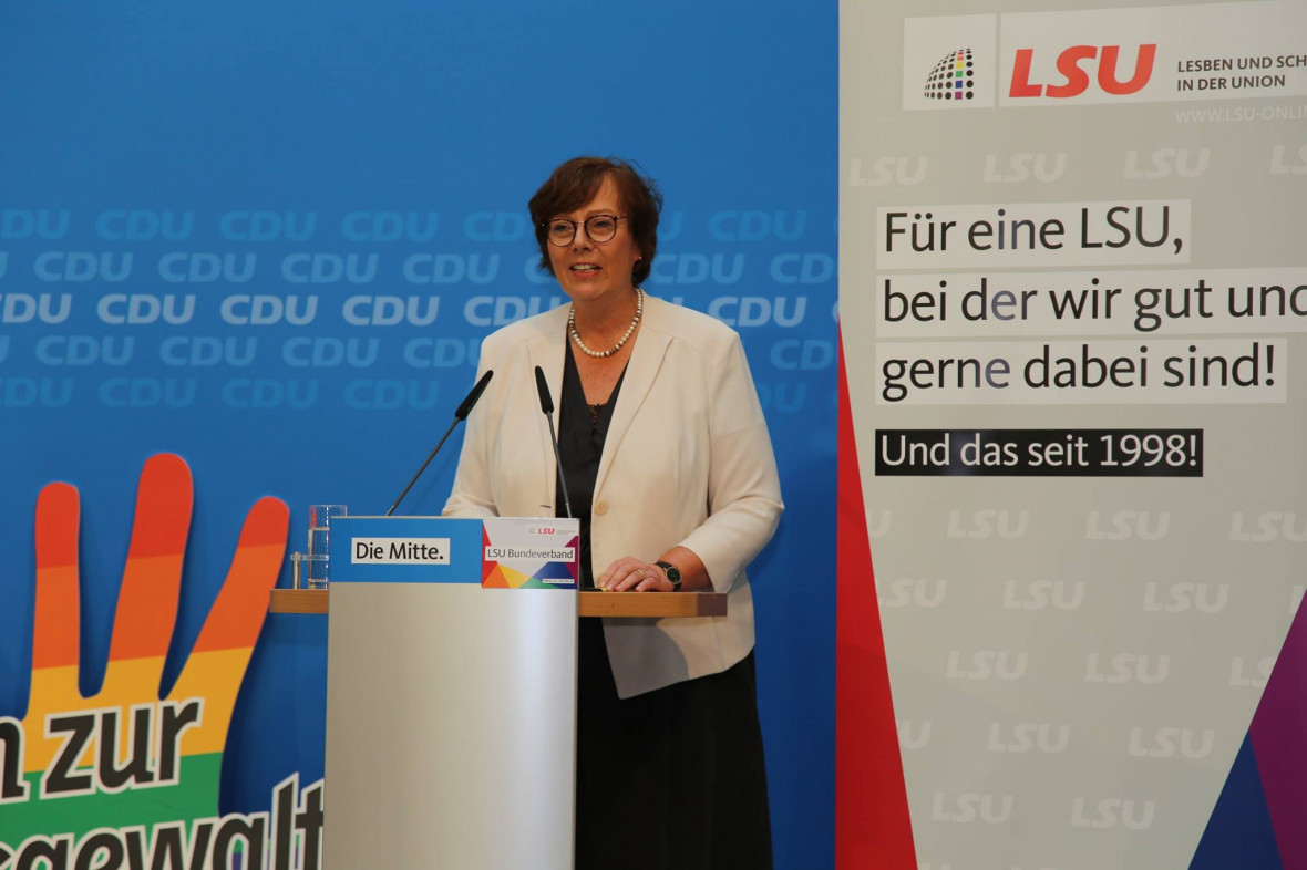 Sabine Stterlin-Waack bei der Jubilumsfeier der LSU im Jahr 2018 (Foto: Mannhfer fr die LSU)